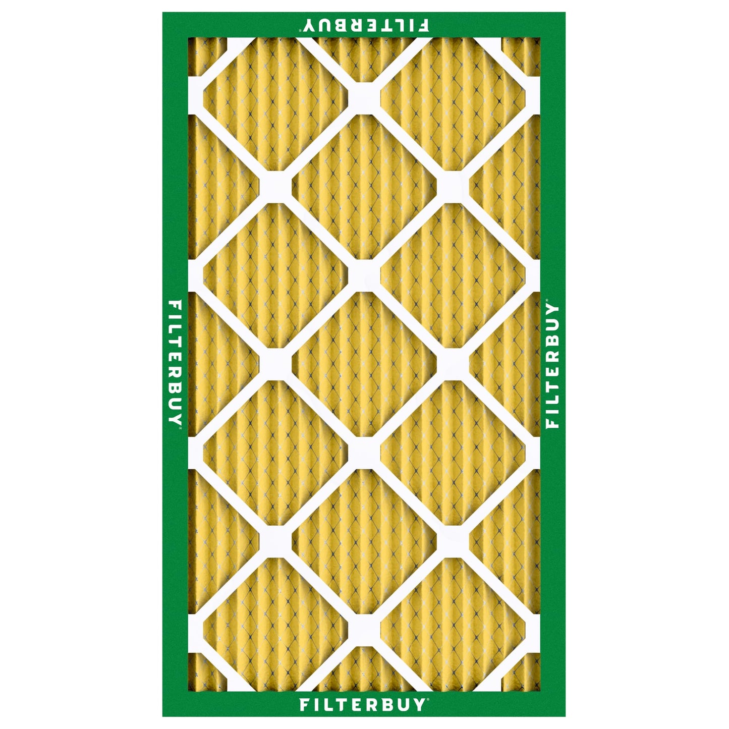 Filterbuy 14x25x1 Air Filter MERV 11 (MPR 1200) Allergen Defense Replacement (4-Pack), Electrostatic Pleated HVAC AC Furnace Filters, Made in USA (Actual Size: 13.50 x 24.50 x 0.75)