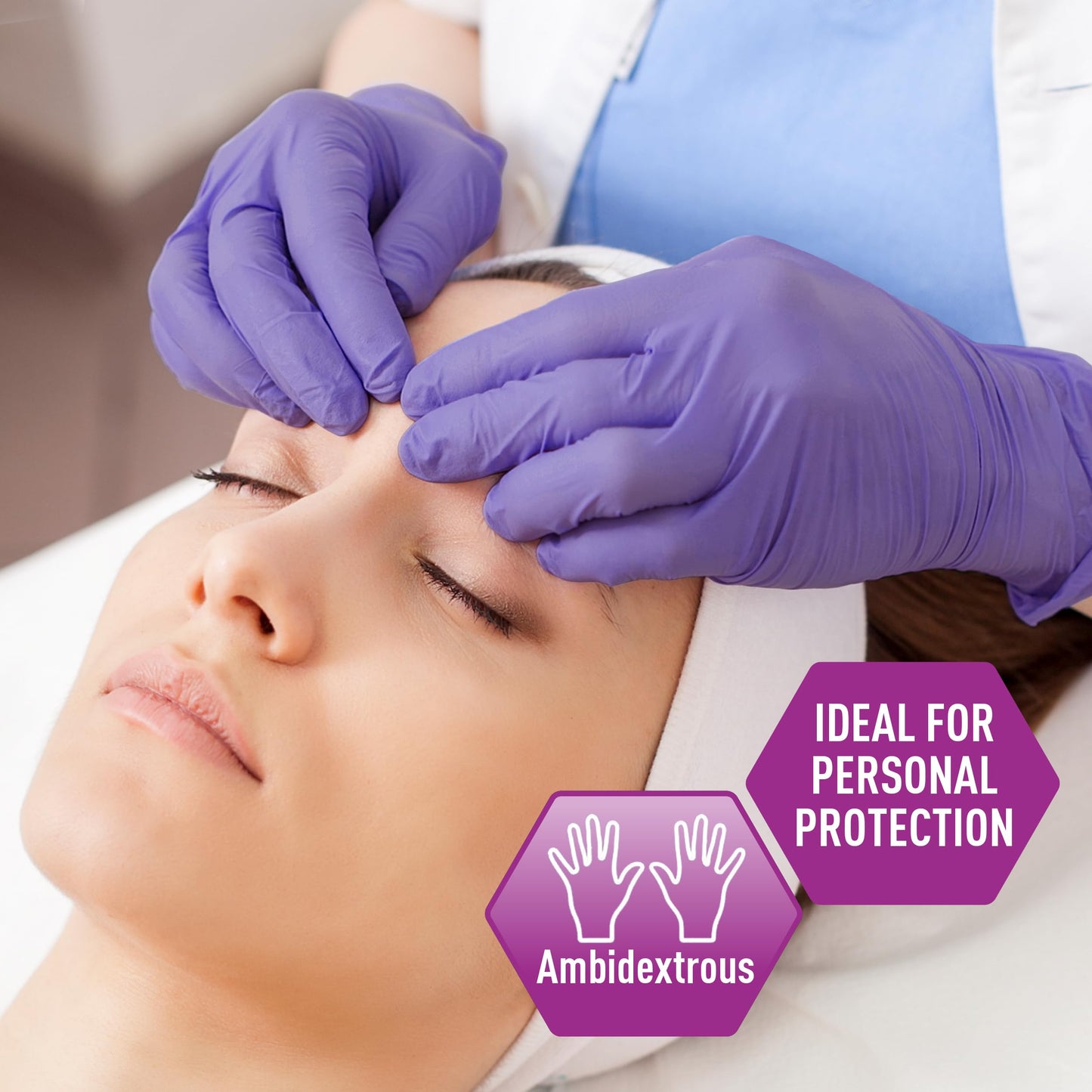 MedPride Powder-Free Nitrile Exam Gloves, Large, Large (Pack of 100)