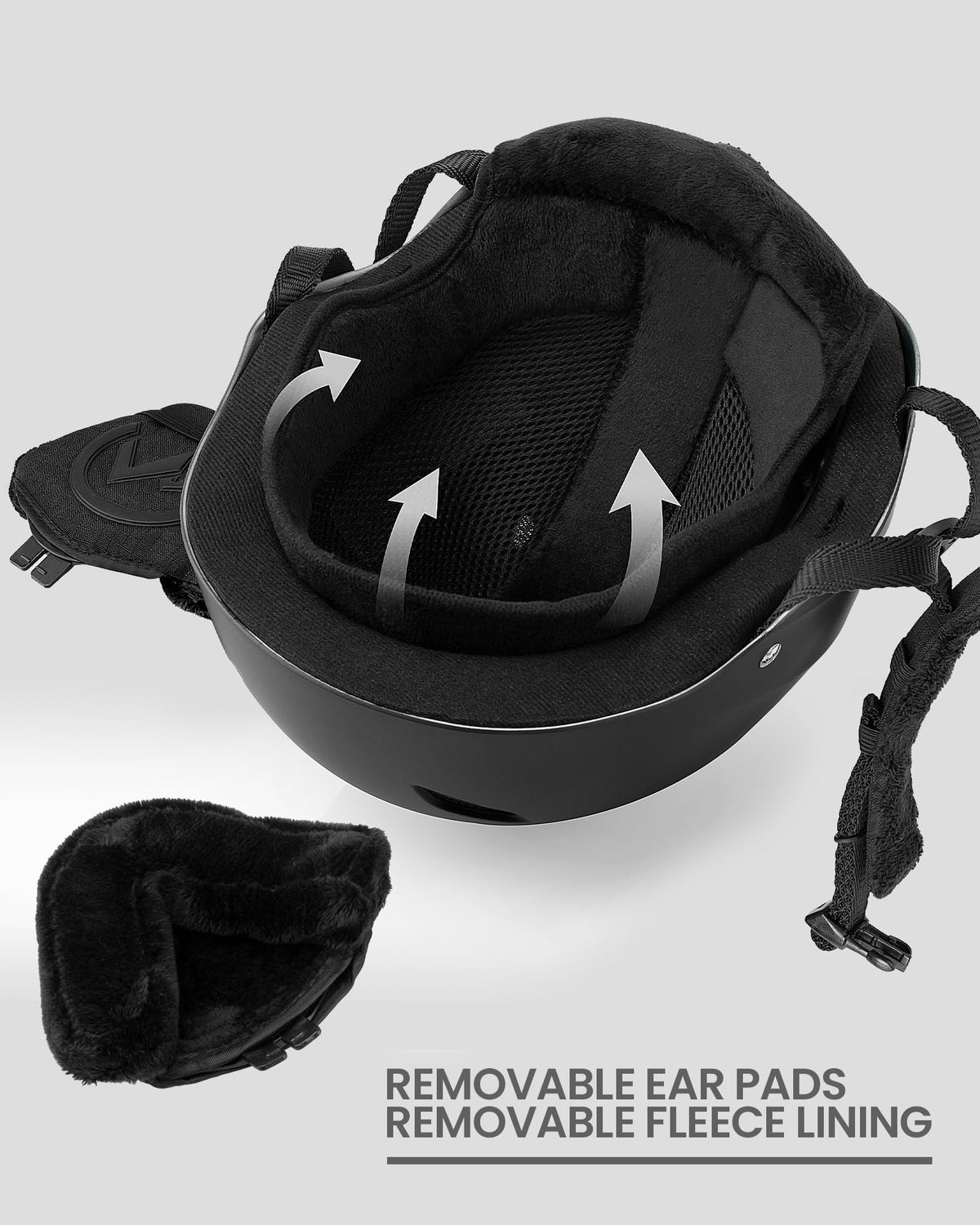 OutdoorMaster Kelvin Ski Helmet - Snowboard Helmet for Men, Women & Youth (Black,M)