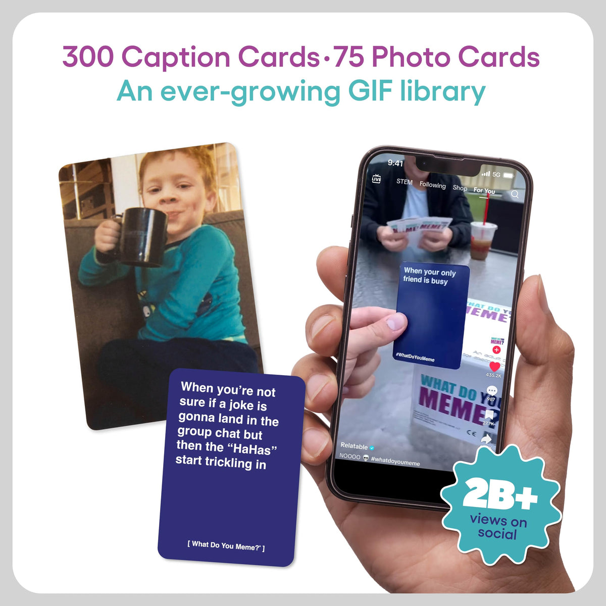 WHAT DO YOU MEME? Core Game, Now Including GIF's by Relatable, The Essential Adult Party Game for Meme Lovers, A Fun White Elephant Gifts and Stocking Stuffers