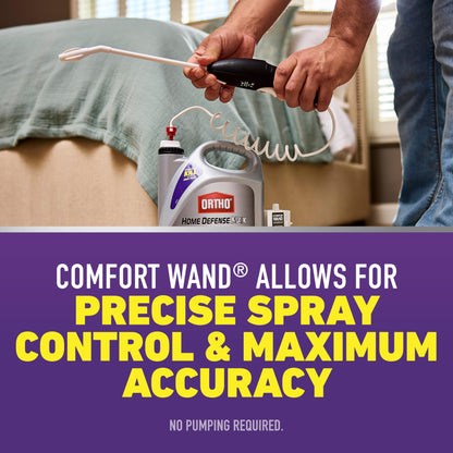 Ortho Home Defense Max Bed Bug, Flea and Tick Killer with Comfort Wand, Bed Bug Spray, Kills Bed Bug Eggs, Fleas and Ticks, 1 gal.