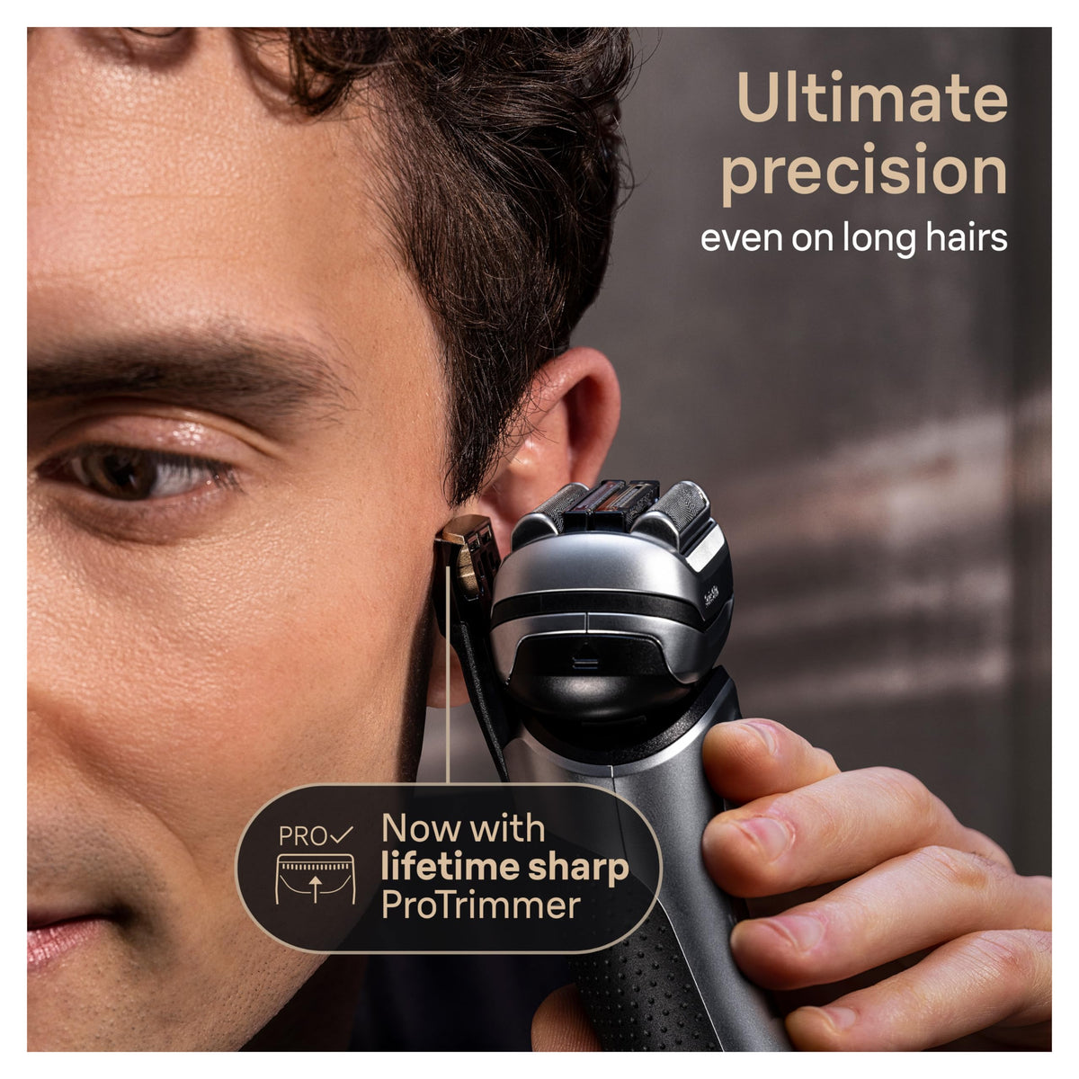 Braun Series 9 9517s PRO+ Electric Razor for Men, 5 Pro Shave Elements & Precision Long Hair ProTrimmer, Charging Stand, Braun’s Best for Smooth Skin, Wet & Dry Electric Razor with 60min Runtime