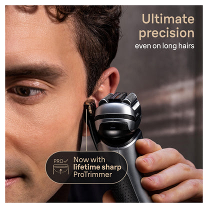 Braun Series 9 9517s PRO+ Electric Razor for Men, 5 Pro Shave Elements & Precision Long Hair ProTrimmer, Charging Stand, Braun’s Best for Smooth Skin, Wet & Dry Electric Razor with 60min Runtime