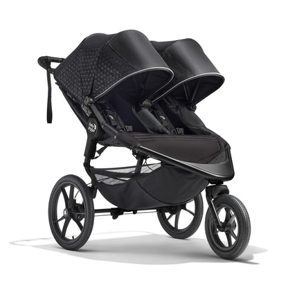 Baby Jogger Summit X3 Double Jogging Stroller Midnight Black Buggy for Two Smooth Ride for Walking or Jogging Compact Fold Increased Airflow All-Terrain Air Filled Tires and All-Wheel Suspension