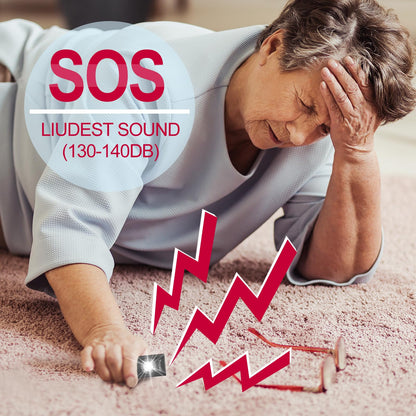 Thopeb® Personal Safety Alarm for Women – 130dB Loud Emergency Siren & SOS Strobe LED Light – Self Defense Keychain, College Dorm Room Essentials for Girls (Charcoal)