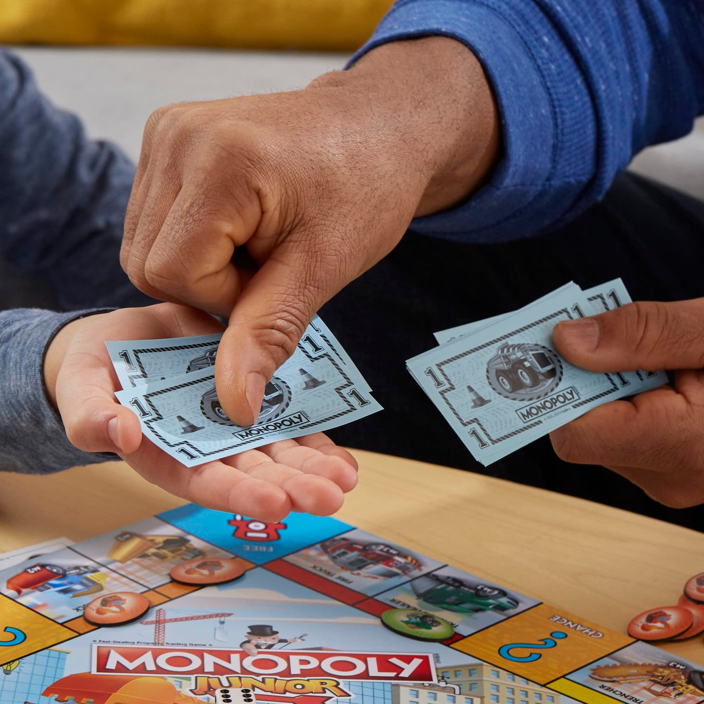 Monopoly Junior Trucks Edition Board Game for Kids Ages 5+, 2-4 Player Kids Games (Amazon Exclusive)