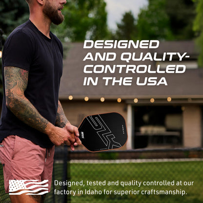 Selkirk Sport SLK Halo Control MAX Pickleball Paddle | Raw Carbon Fiber Pickleball Paddle with a Rev-Core Power Polymer Core | Designed for Ultimate Spin & Power | Black