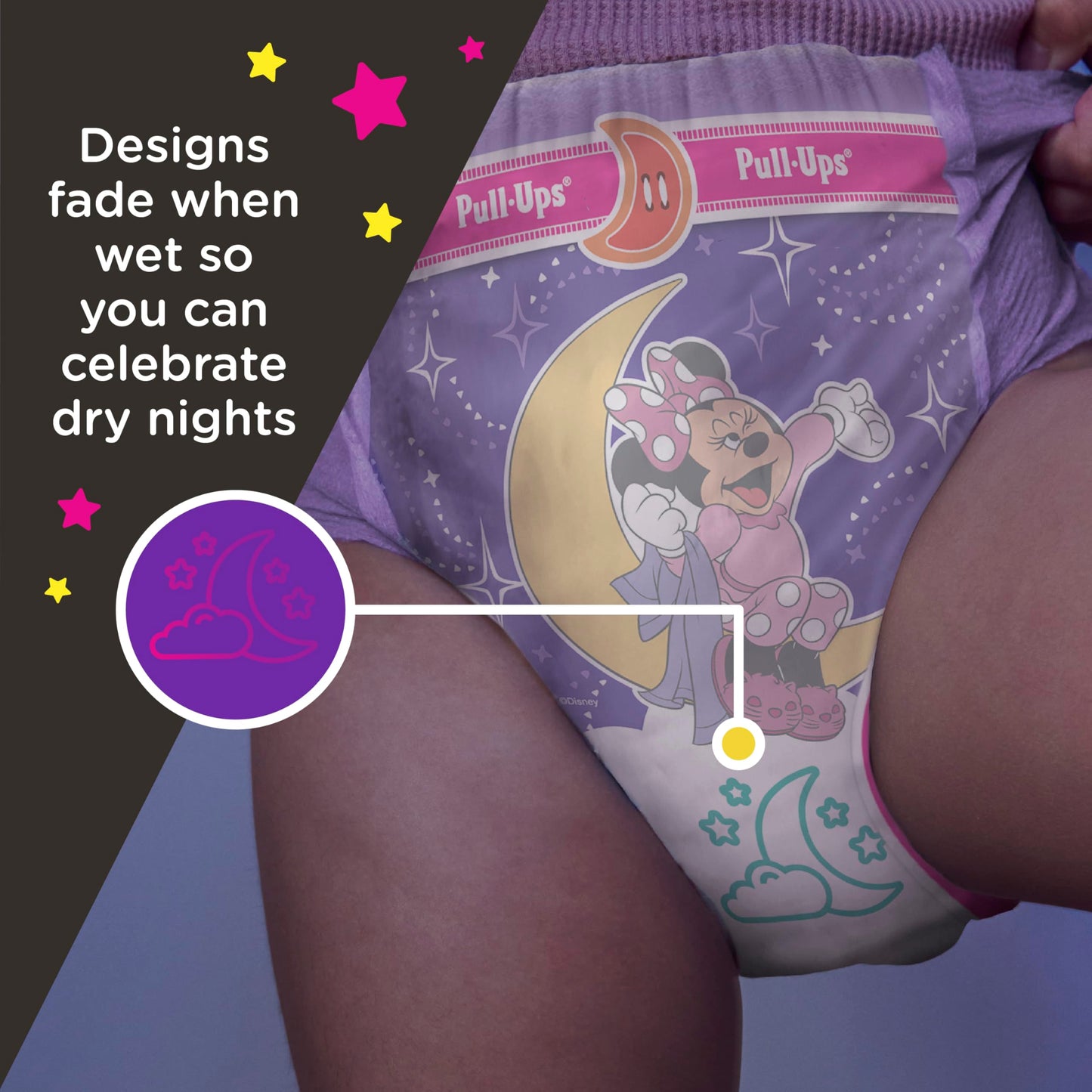 Pull-Ups Girls' Night-Time Potty Training Pants, Size 4T-5T Overnight Training Underwear (38-50 lbs), 52 Ct