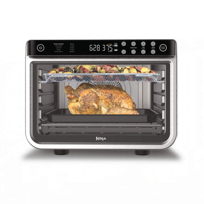 Ninja Air Fryer & Toaster Oven | Foodi Series, XL Pro Air Oven Kitchen Countertop Convection | 10-in-1 Functions | Fits a 5-lb Chicken & Sheet Pan of Vegetables | 1800 Watts | Stainless Steel | DT201