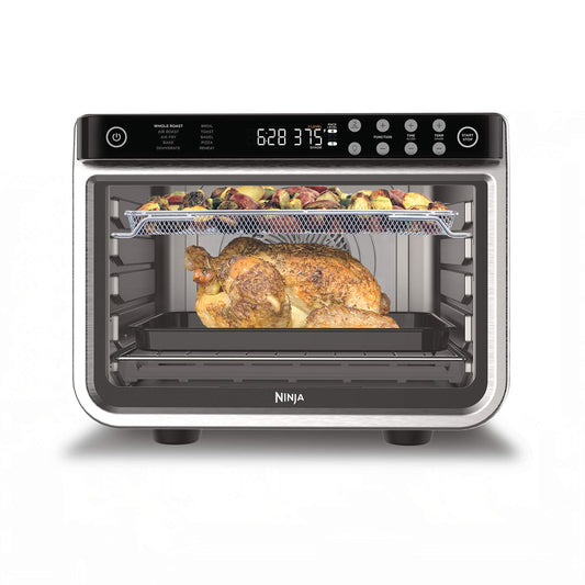 Ninja Air Fryer & Toaster Oven | Foodi Series, XL Pro Air Oven Kitchen Countertop Convection | 10-in-1 Functions | Fits a 5-lb Chicken & Sheet Pan of Vegetables | 1800 Watts | Stainless Steel | DT201