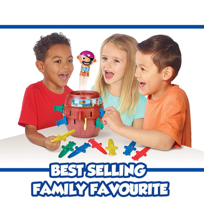 TOMY Pop Up Pirate Board Game - Family and Preschool Kids Games for Family Game Night - Winter Break Activities- Girls and Boys Games - 2-4 Players - Ages 4 Years and Up