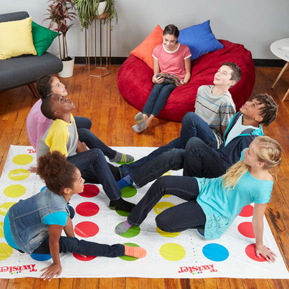 Hasbro Gaming Twister Ultimate: Bigger Mat, More Colored Spots, Family, Kids Party Game Age 6+; Compatible with Alexa (Amazon Exclusive)