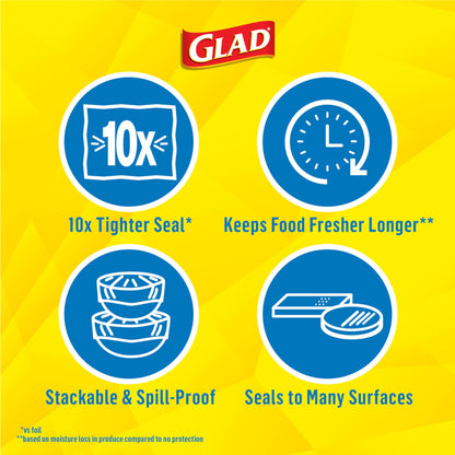 Glad Press'N Seal Food Plastic Wrap, 70 Square Foot Roll (Package May Vary)