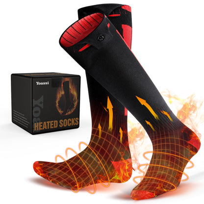 Heated Socks for Men Women with APP Control,8000mAh Upgraded Rechargeable Heated Socks Up to 13 Hours,Electric Heating Socks for Camping Fishing Cycling Skiing Skating Hunting Hiking