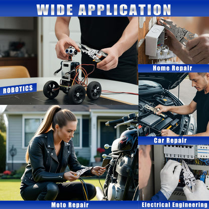 Multi-function Wire Stripper Tool Electrical, 9-in-1 Wire Cutter & Wire Crimping Tool, Adjustable AWG 6-16, Comfortable Grip and Refined Craftsmanship