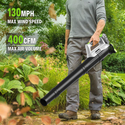 Leaf Blower Cordless with Battery and Fast Charger 21V Lightweight Electric Leaf Blower, Portable Handhold Battery Powered Blowers for Lawn Care, Patio Cleaning, Blowing Leaves and Dust