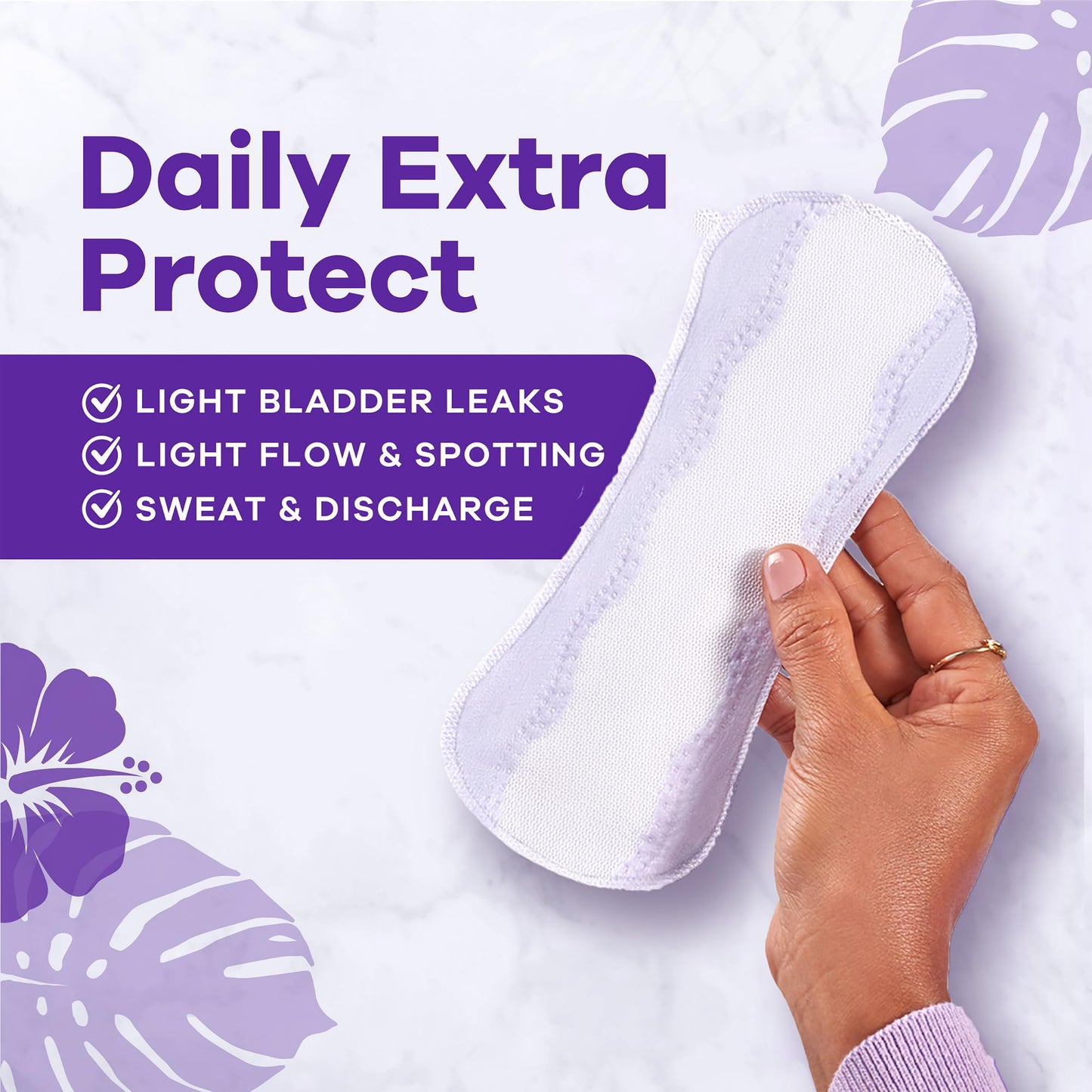 Always Daily Extra Protect Liners, Extra Long Length, Scented Panty Liners, Feel Clean and Comfortable for up to 10 Hours, 60 Count (Packaging May Vary)