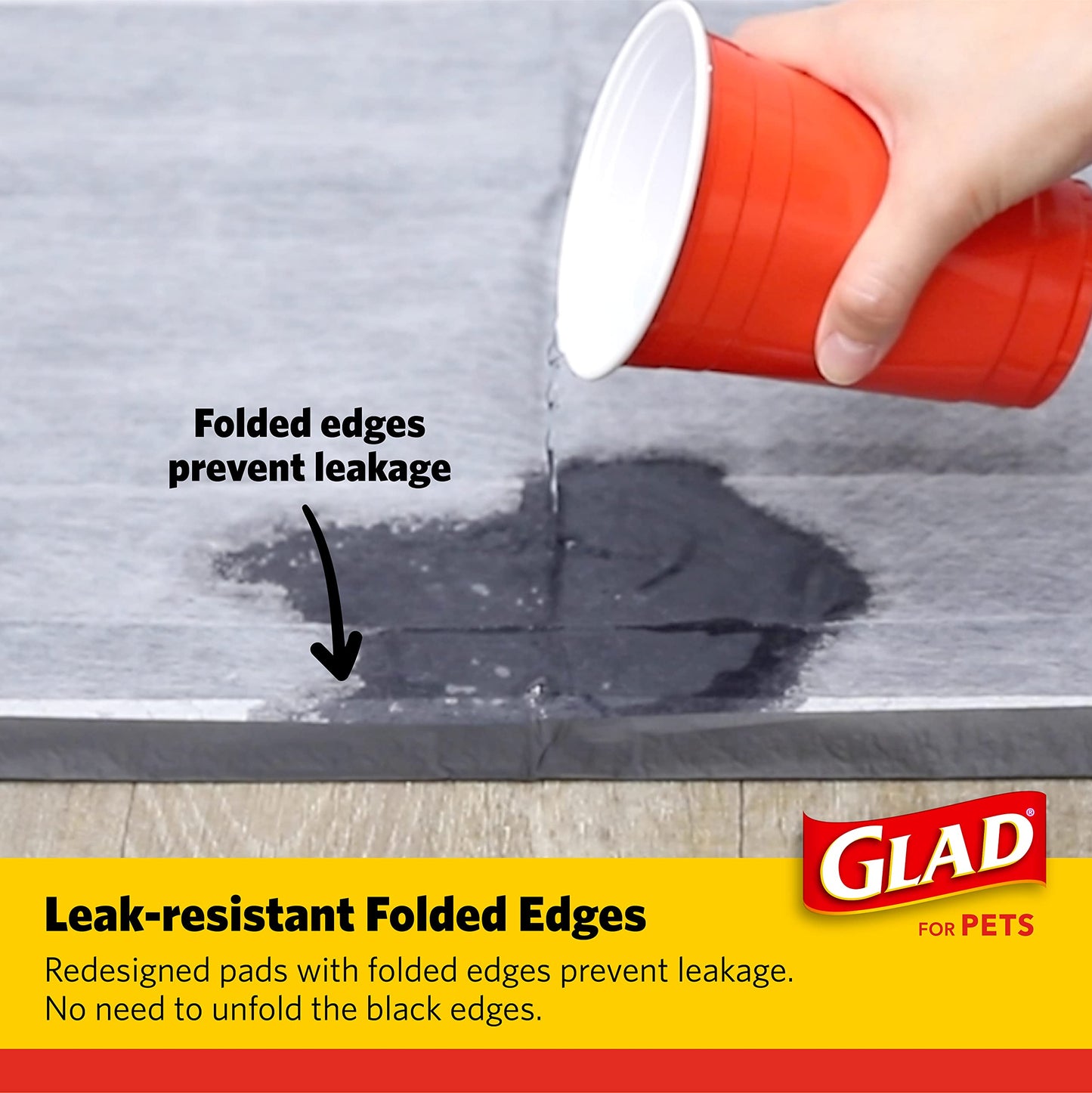 Glad for Pets Black Charcoal Puppy Pads 23" x 23" AllinOne Puppy Potty Training Pads That ABSORB & NEUTRALIZE Urine Instantly New & Improved Quality Puppy Pee Pads, (Pack of 1, 100 Count Total)