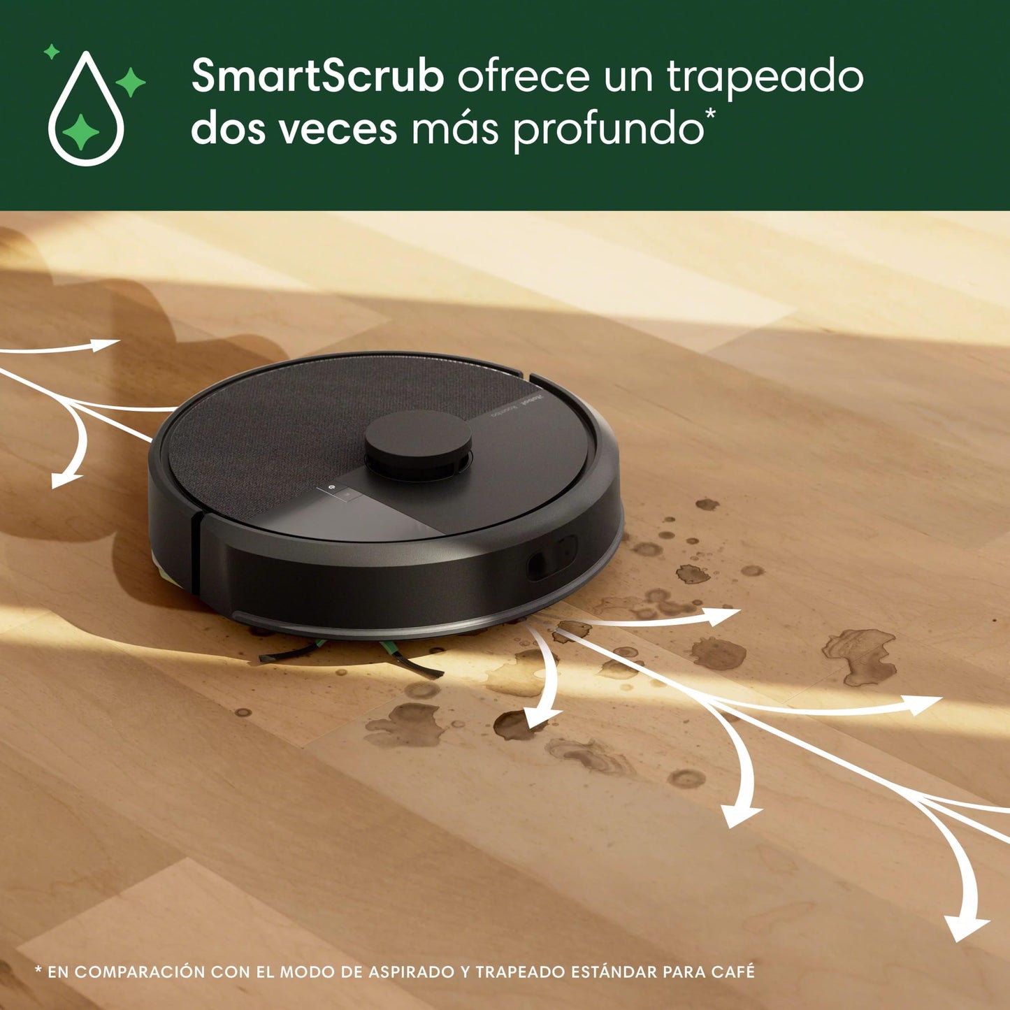 iRobot Roomba 105 Combo Robot Vacuum & Mop - Easy to use, Intense Power-Lifting Suction, LiDAR Navigation, Multiple Cleaning Modes, Avoids Mopping Carpets, Self-Charging