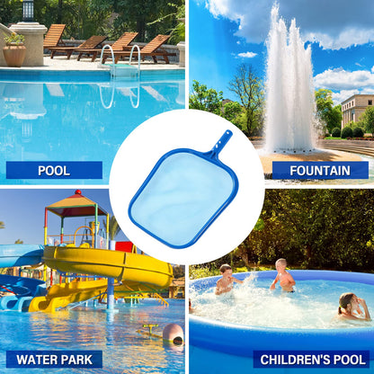 Loiyadn Pool Skimmer - Pool Net, Pool Skimmer Net with Solid Plastic Frame, Skimmer Net with Fine Mesh Net, Pool Nets for Cleaning Leaf of Swimming Pools, Spas, Hot Tubs and Fountains