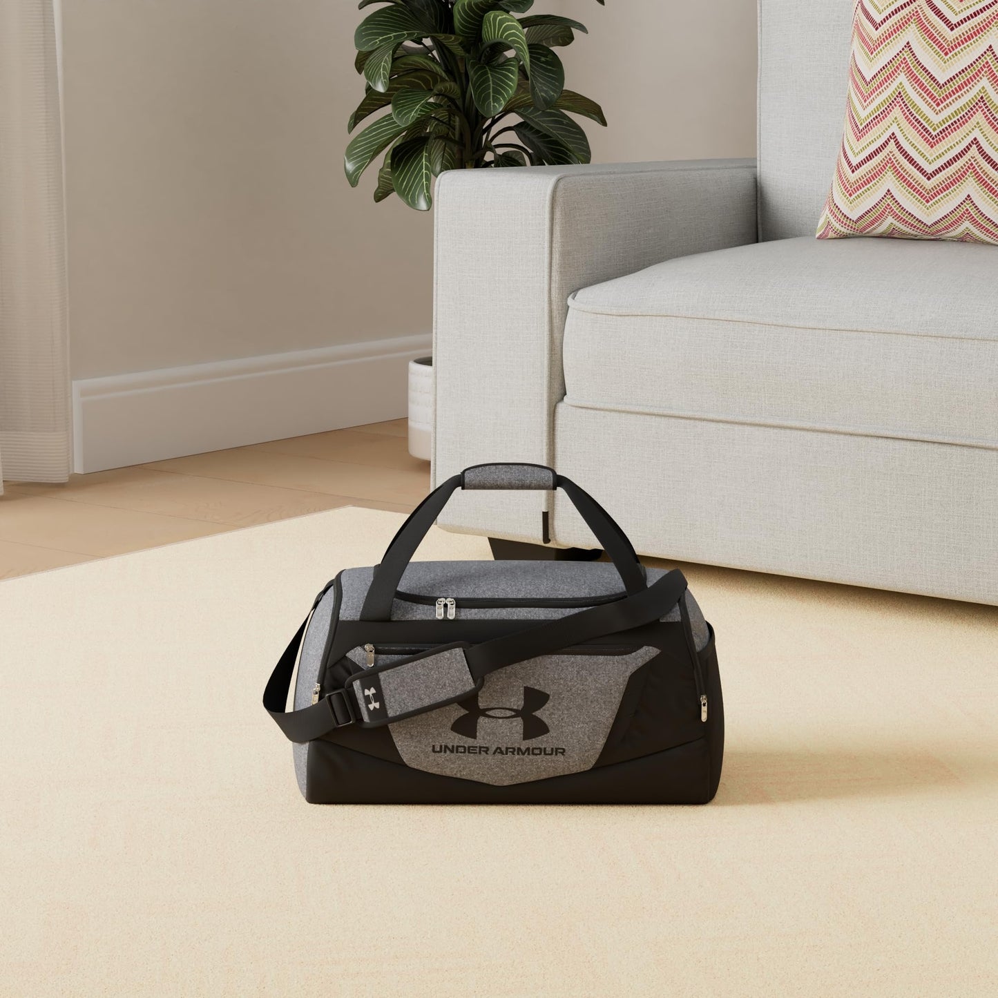 Under Armour Unisex-Adult Undeniable 5.0 Duffle , Pitch Gray Medium Heather (012)/Black , Medium