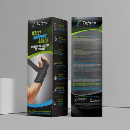 Carpal Tunnel Wrist Brace Night Support and Metal Splint Stabilizer [Single] - Helps Relieve Tendinitis Arthritis Carpal Tunnel Syndrome Pain - Reduces Recovery Time for Men Women - Right (S/M)