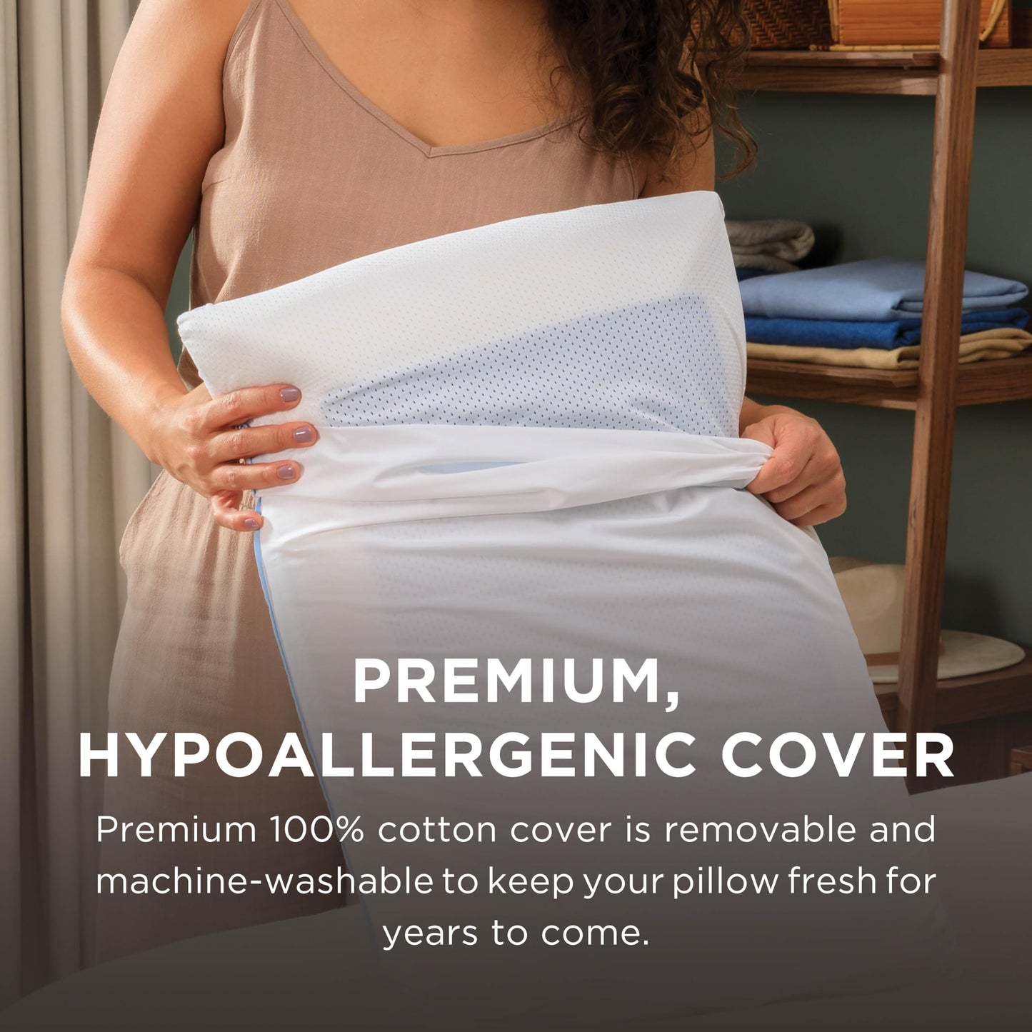 Tempur-Pedic TEMPUR-Cloud Dual Cooling Pillow, King (Pack of 1), White