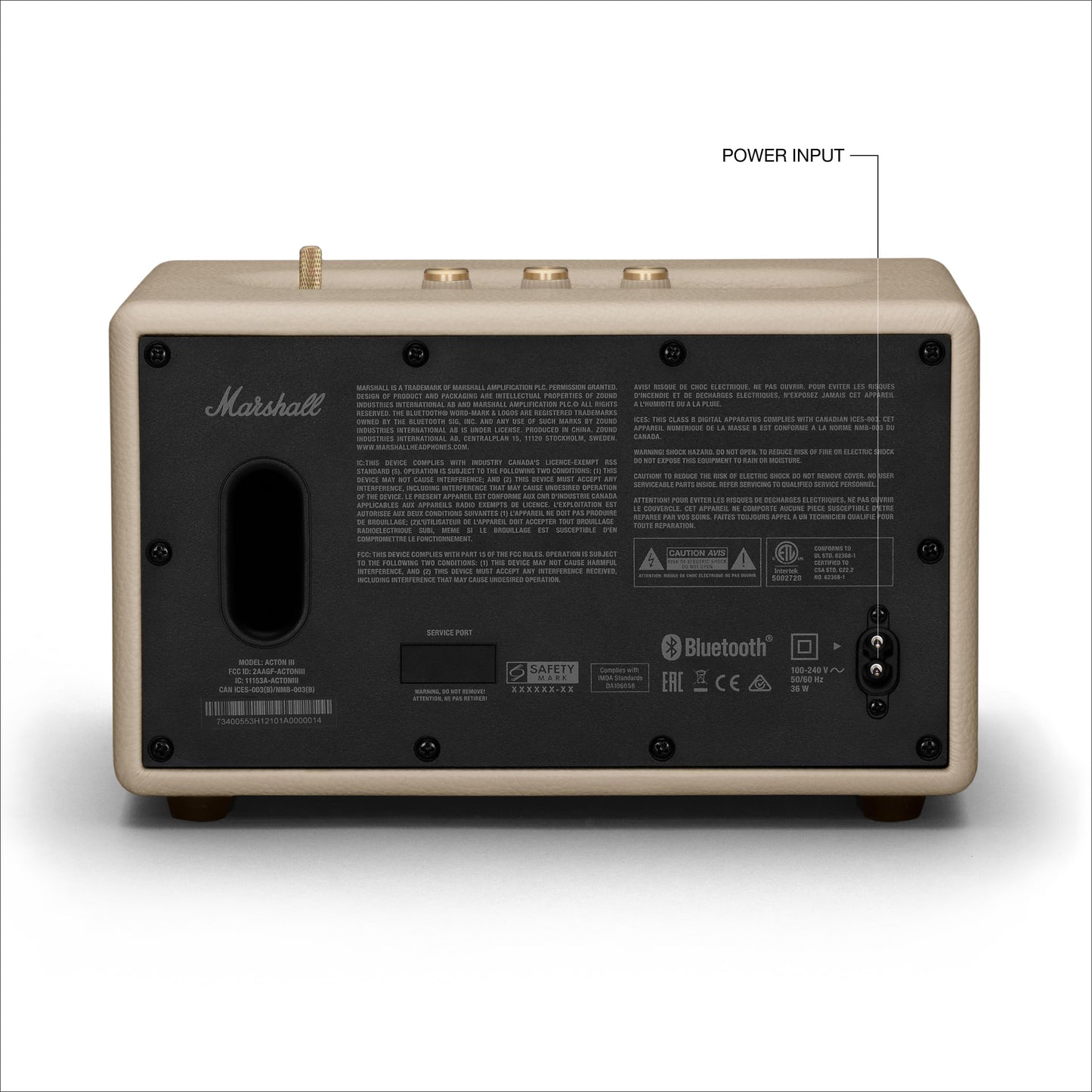 Marshall Acton III Bluetooth Speaker - Cream
