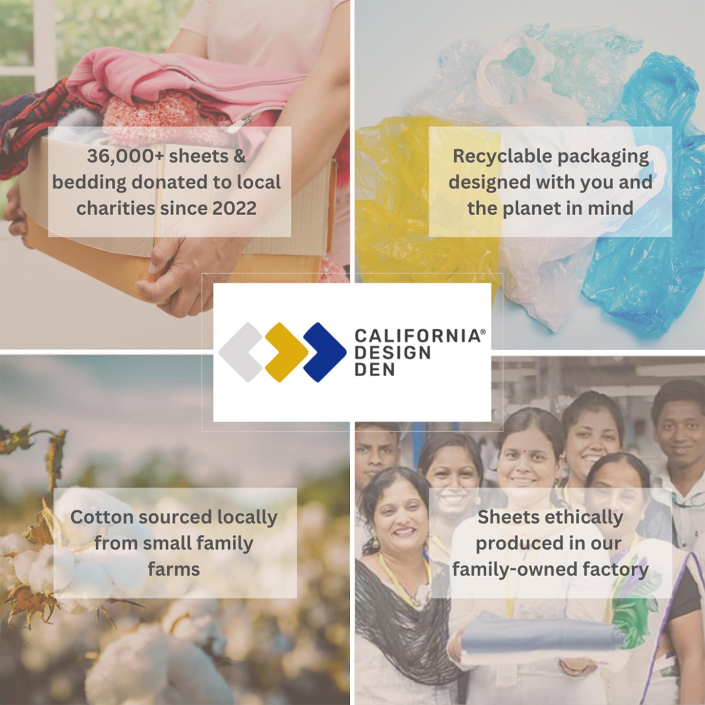 California Design Den 100% Cotton 2-Pack Sheets for King Size Bed, Soft & Durable King Size Deep Pocket Sheet Sets, King Sheet Set with Sateen Weave, Cooling Sheets (White)