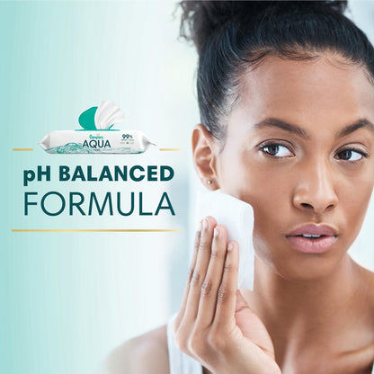 Pampers Aqua Pure Baby Wipes, 99% Water, Fragrance Free, 896 Baby Wipes Total (16X Flip-Top Packs) [Packaging May Vary]