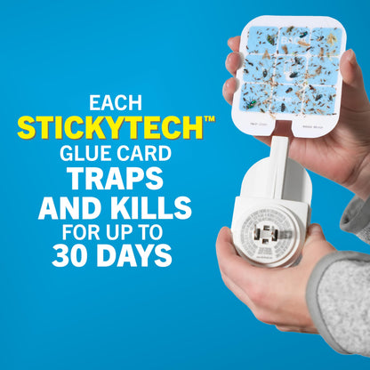 Safer Home Indoor Plug-in Fly Trap - SH502-2SR - Effective Fruit Fly Traps for Indoors, Gnat Traps for House Indoor, 400 Sq Ft Protection - Style: 2 Devices + 2 Glue Cards