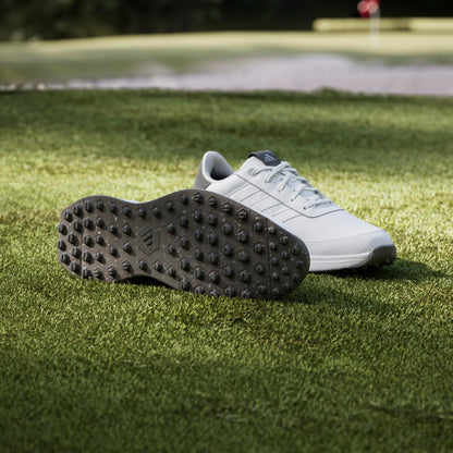 adidas Men's S2G Spikeless Leather 24 Golf Shoes, Footwear White/Charcoal, 8