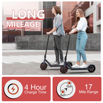 MAXSHOT Electric Scooter for Adults, 8.5"/10" Tires, 19/22Mph, 350W/500W Motor, 21-28 Miles Range, Folding E-Scooter with Dual Suspension,APP(V1/SPRO/MAX) (V1-Sportscooter-7.8Ah)