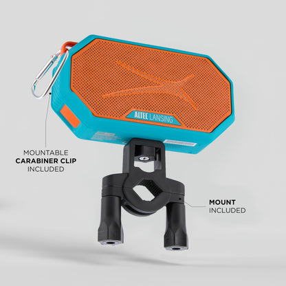 Altec Lansing x Miami Dolphins - Portable Bluetooth Speaker HYDRAMINI 2.0, IP67 Waterproof, 8W Output, 12h Playtime, USB-C Quick Charge, Voice Assistant Integration (Miami Dolphins)