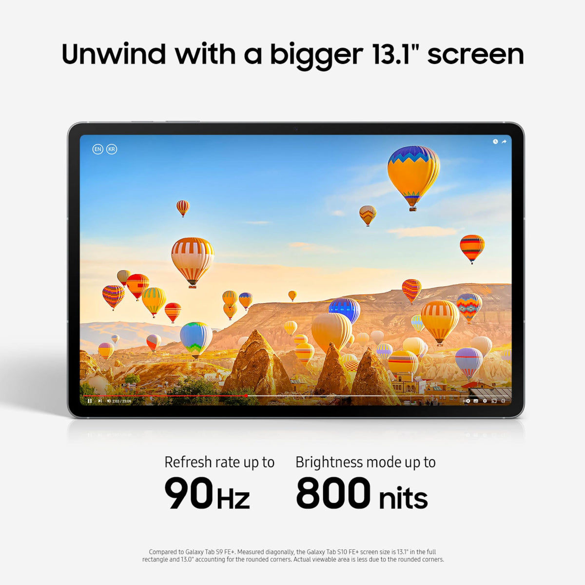SAMSUNG Galaxy Tab S10 FE+ 13.1” 256GB WiFi Android Tablet, Large Display, Long Battery Life, Powerful Processor, S Pen, Expandable Storage, US Version, 2025, 2 Yr Manufacturer Warranty, Gray