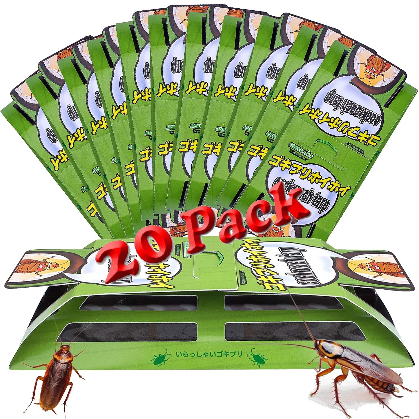 Roach Trap (20Pack) -Cockroach Traps Indoor with Bait,Roach Motel -Child hild & Pet Friendly