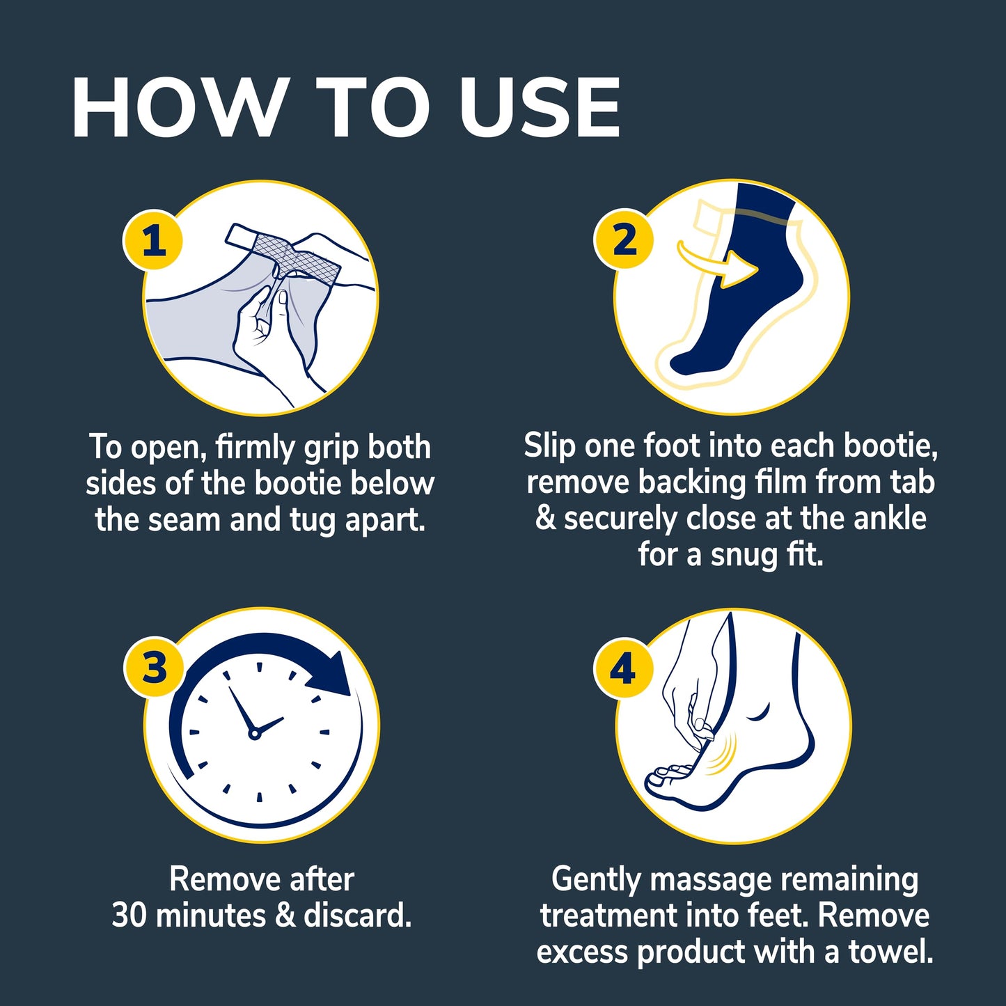 Dr. Scholl's® Tired, Achy Feet Soothing & Reviving Foot Mask, 3 Pair, Warming Booties