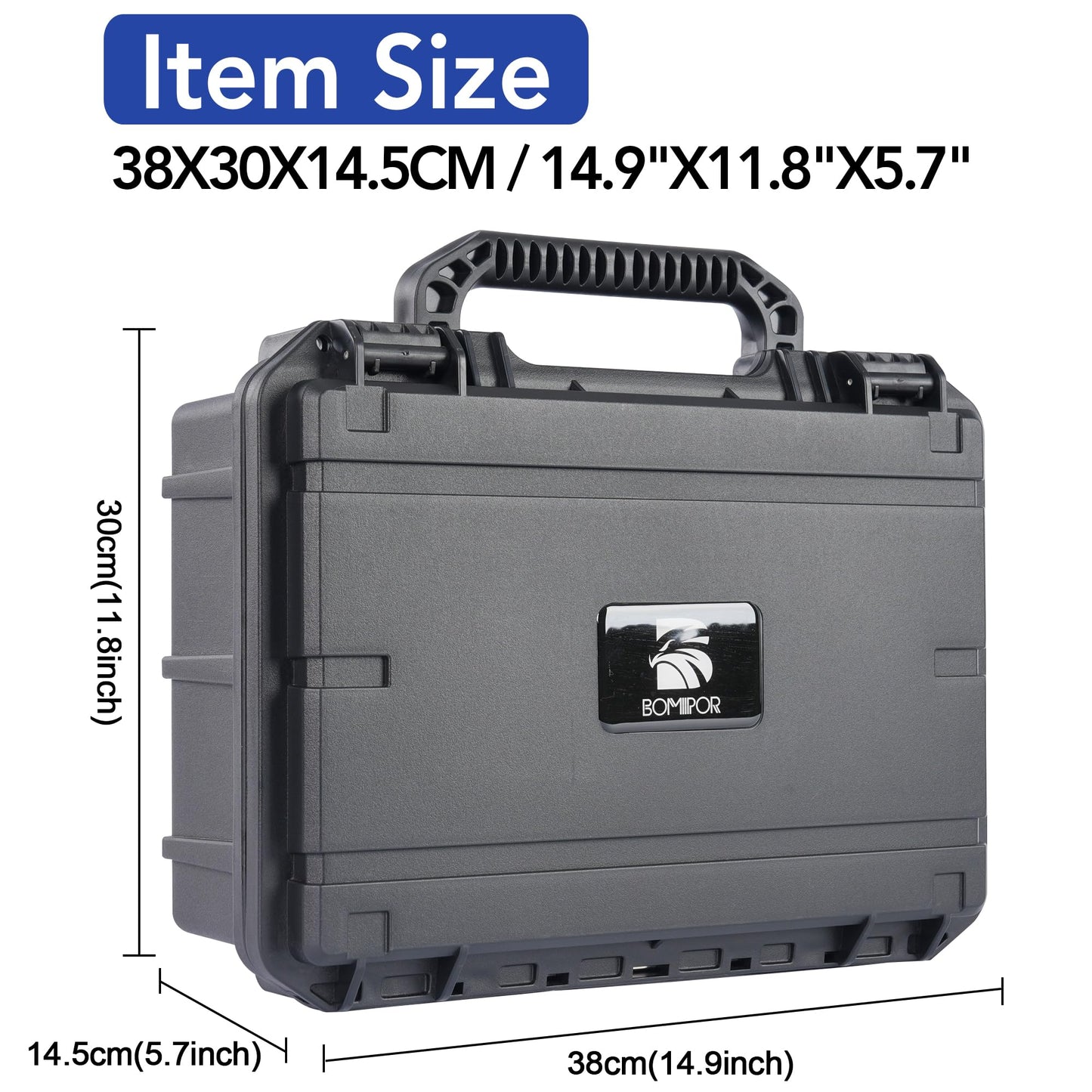 BOMIIPOR Toploader Storage Box, Holds 360+ Top Loaders - Premium Top Loader Case for 3" x 4" 35pt Rigid Cards,Top Loaders & Magnetic Card Holders, Sports Card Storage Boxes for Trading Cards