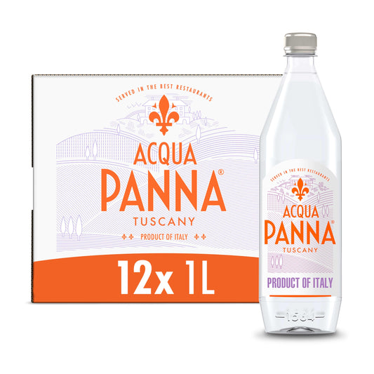 Acqua Panna Natural Spring Water, 33.8 Fl Oz (Pack of 12)