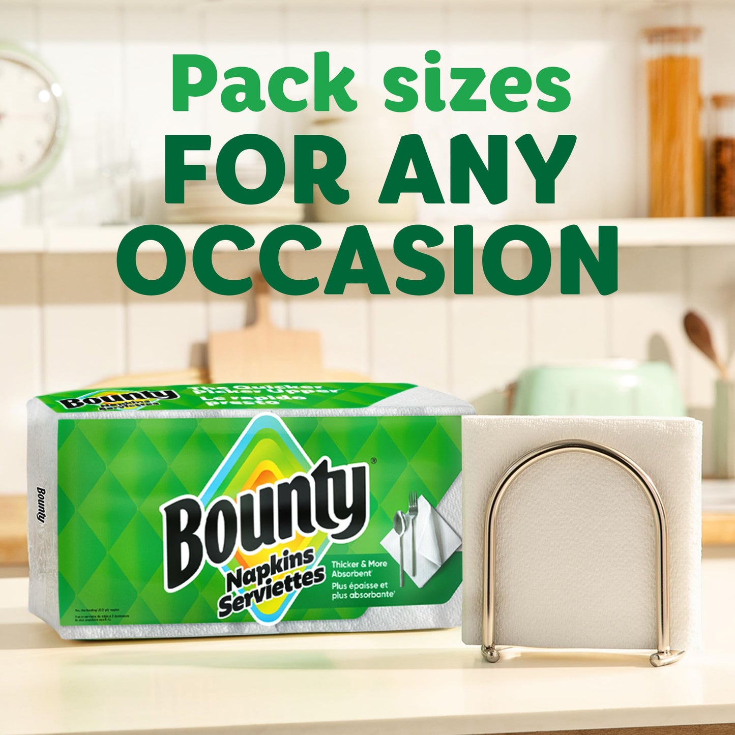 Bounty Quilted Napkins 1-Ply 12 1/10 x 12 White 200/Pack (96595PK)