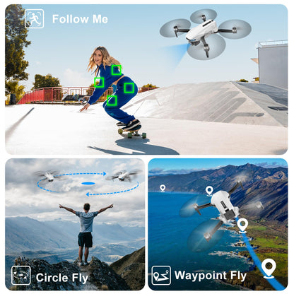 Drone with Camera for Adults, 2K HD GPS Drones with Auto Return, Follow Me, Circle Fly, Waypoint Fly, Optical Flow, Brushless Motor, Foldable 5G Transmission FPV Quadcopter