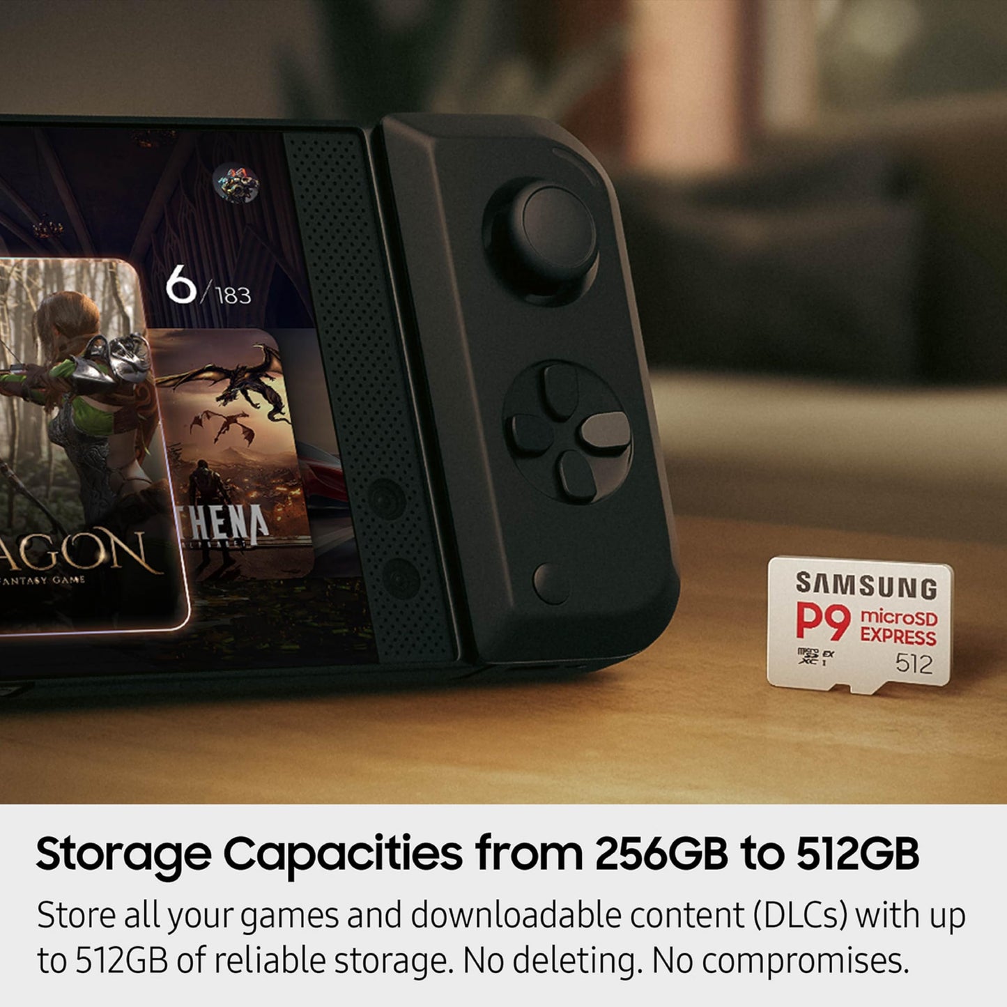 Samsung P9 Express microSD Express Card, 512GB microSDXC Memory Card, Up to 800 MB/s, for Nintendo-Switch ™ 2, (MB MK512T/AM)