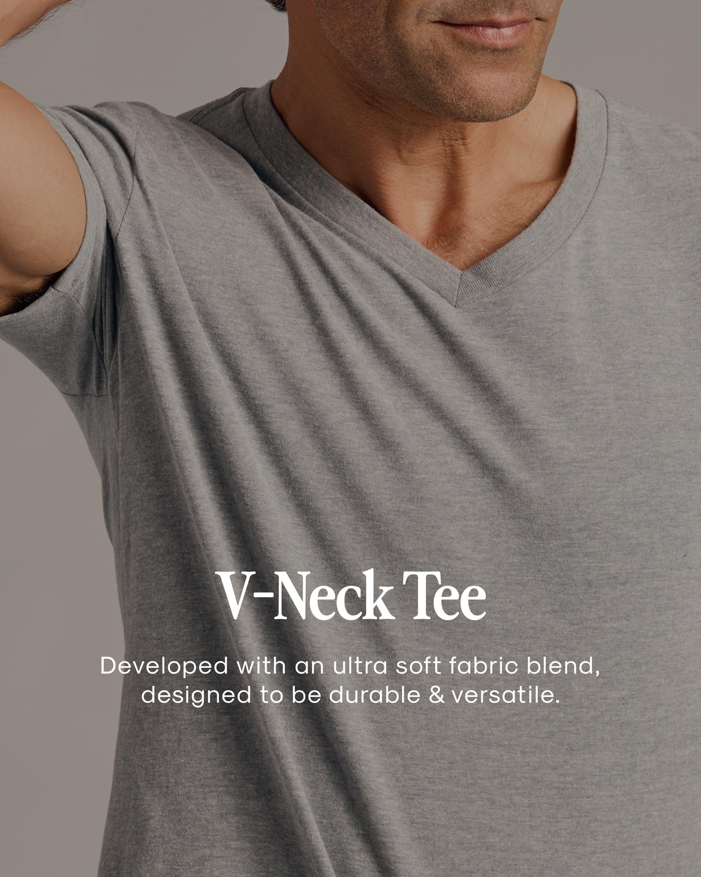 True Classic Mens V Neck T Shirts – Soft, Fitted Undershirts for Men Pack – Mens Undershirts – Cotton Blend, Tag-Free, Pack of 1, Black, M