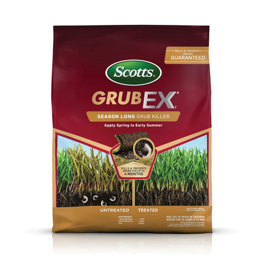 Scotts GrubEx1 Season Long Grub Killer, Protects Lawns Up to 4 Months, 5,000 sq. ft., 14.35 lbs.