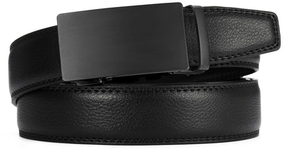 CHAOREN Mens Belt - Mens Ratchet Belt Leather 1 3/8" for Dress Pant - Micro Adjustable Belt Fit Everywhere