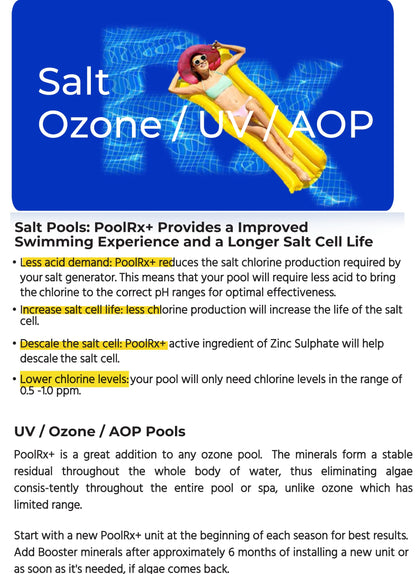 PoolRX+ pool unit 7.5k-20k gallons