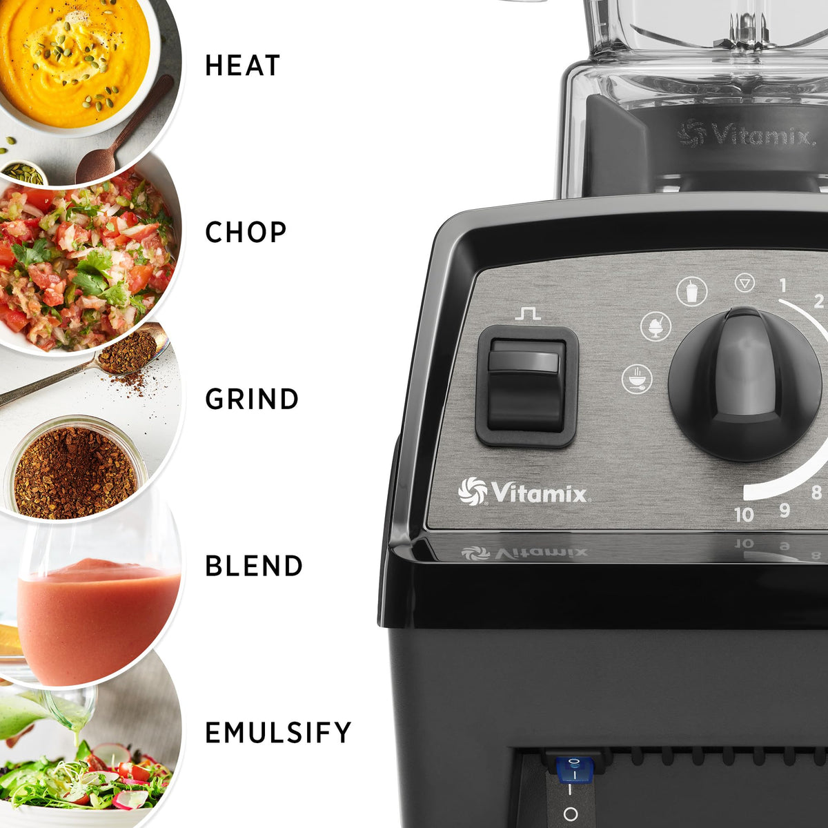 Vitamix Propel Series 510 Professional Grade Blender, 3 Presets: Smoothie, Frozen Dessert and Hot Soup, 48oz Pitcher, Red
