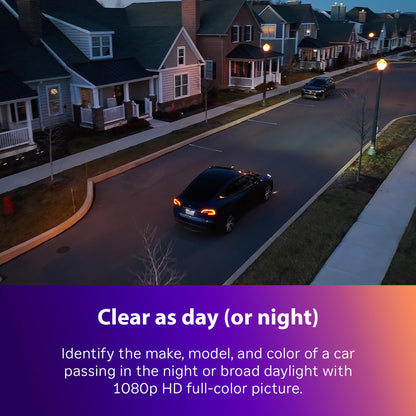 Roku Outdoor Camera - Home Security - IP65 Weather Resistant Wired Security Camera & Pet Monitor with 1080p HD Night Vision, Works with Alexa & Google, WDR, Motion & Sound Detection