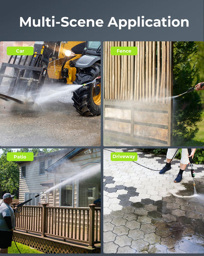 Pressure Washer, Power Washer with Foam Cannon High Pressure Washer for Cars, Fences, Patios, Decks, Patios and Driveway Powerwasher