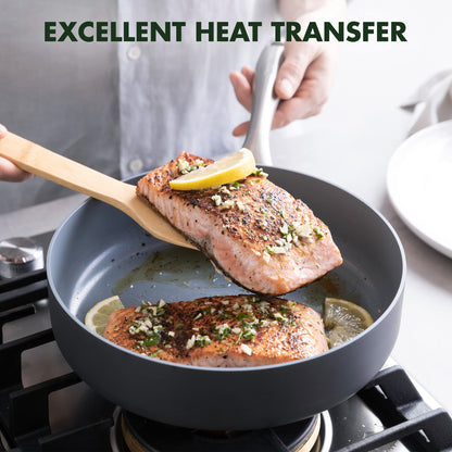 GreenPan Lima Hard Anodized Healthy Ceramic Nonstick 12 Piece Cookware Pots and Pans Set, PFAS-Free, Oven Safe, Gray